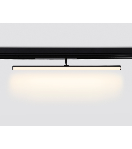 Управляемый светодиодный светильник для шинопровода Magnetic Ambrella light GL1361 BK черный IP20 12W 3000K-6400K 220V 120° 608*25*110 (Без ПДУ)
