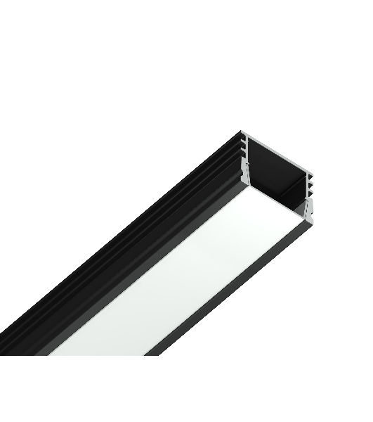 Алюминиевый профиль Ambrella light GP1750BK черный 2000*15.7*12