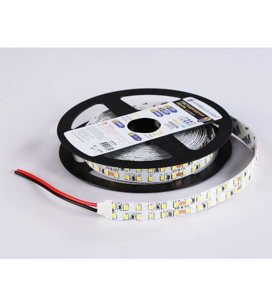 Светодиодная лента Ambrella light GS3702 2835 240Led /24W m/ 24V IP20 4500K/ 5000*14*1.2mm (2 конт.)