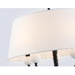 Люстра Ambrella light LH75150/5 BK/FR черный/белый матовый E14*5 max 40W D580*590, фото4