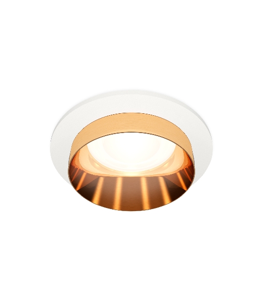 Комплект встраиваемого светильника Ambrella light XC6512024 SWH/PYG белый песок/золото желтое полированное MR16 GU5.3 (C6512, N6134)
