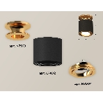 Светильник Ambrella Light XS7402100 SBK/PYG черный песок/золото желтое полированное MR16 GU5.3 (N7929, C7402, N7004), фото 1