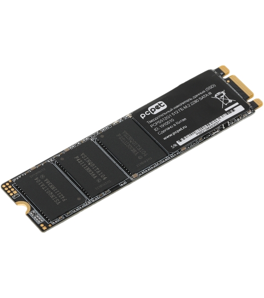 Накопитель SSD PC PET PCPS512G1, 512Gb, SATA-III, M.2 2280, R/W 500/450
