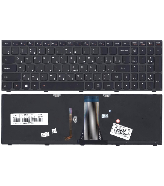 Клавиатура для ноутбука Lenovo IdeaPad G50-70 Z50-70 черная с подсветкой