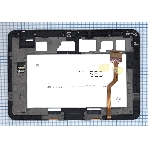 Модуль (матрица + тачскрин) для Samsung Galaxy tab 10.1 P7100 черный с рамкой, фото 1