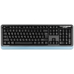 Комплект клавиатура+мышь A4Tech FStyler FG1035 беспроводной, USB, 2000 DPI, чёрный/синий, фото4