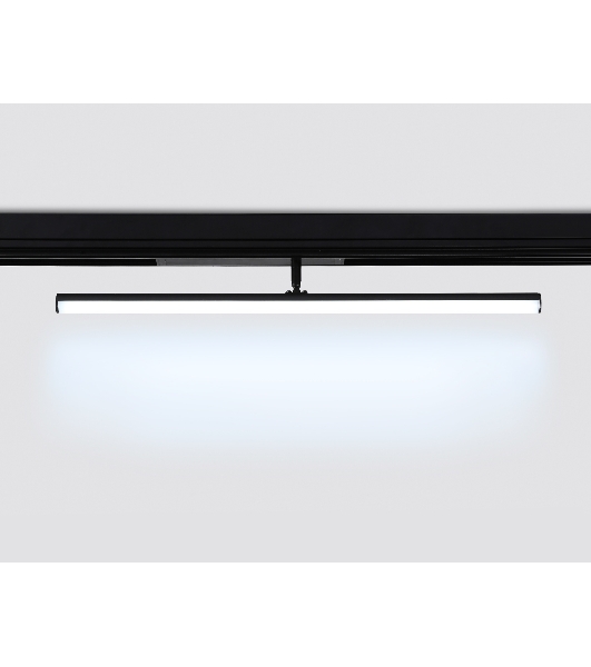 Управляемый светодиодный светильник для шинопровода Magnetic Ambrella light GL1361 BK черный IP20 12W 3000K-6400K 220V 120° 608*25*110 (Без ПДУ)