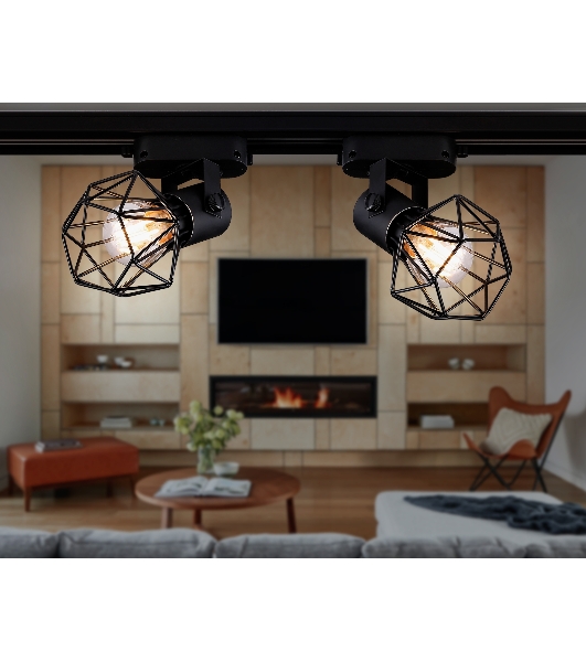 Трековый однофазный светильник Ambrella light GL5002 BK черный E27 max 40W D92*163