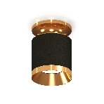 Светильник Ambrella Light XS7402101 SBK/PYG черный песок/золото желтое полированное MR16 GU5.3 (N7929, C7402, N7034), фото4