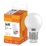 Лампа cветодиодная IEK LLE-G45-9-230-30-E27 ECO G45 шар 9Вт 230В 3000К E27, фото 1