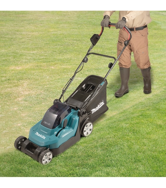 Газонокосилка аккумуляторная Makita DLM382CM2, 18 В, 4 Ач