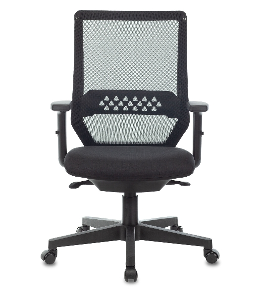 Кресло Бюрократ MC-611N TW-01 38-418 черный, сетка/ткань, 120 кг, механизм качания