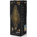 Лампа светодиодная филаментная Gauss Filament Vintage 6Вт цок.: E27 спираль 220B 2400K св. свеч. белый теп. (упак.: 1 шт), фото3