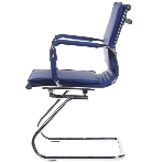 Кресло Бюрократ CH-993-Low-V/blue синий, экокожа, 120 кг, механизм качания, низкая спинка, фото14