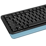 Комплект клавиатура+мышь A4Tech FStyler FG1035 беспроводной, USB, 2000 DPI, чёрный/синий, фото3