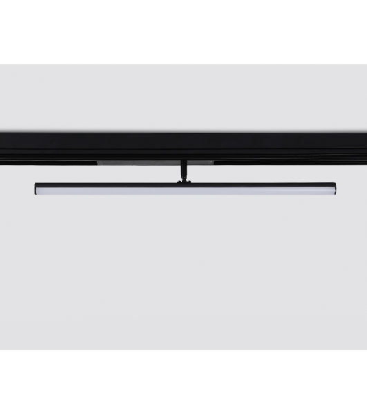 Управляемый светодиодный светильник для шинопровода Magnetic Ambrella light GL1361 BK черный IP20 12W 3000K-6400K 220V 120° 608*25*110 (Без ПДУ)