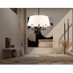 Люстра Ambrella light LH75150/5 BK/FR черный/белый матовый E14*5 max 40W D580*590, фото 1