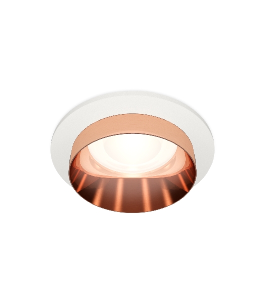 Комплект встраиваемого светильника Ambrella light XC6512025 SWH/PPG белый песок/золото розовое полированное MR16 GU5.3 (C6512, N6135)