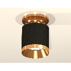 Светильник Ambrella Light XS7402101 SBK/PYG черный песок/золото желтое полированное MR16 GU5.3 (N7929, C7402, N7034), фото3