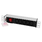 Блок розеток ЦМО Rem-10 без шнура с выкл., 5 IEC 60320 C13, вход IEC 60320 C14, 10A, алюм., 10' (R-10-5C13-V-220-Z), фото5