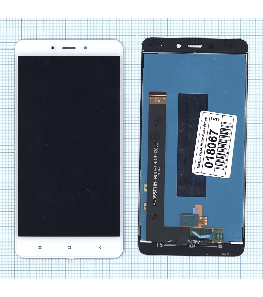 Дисплей для Xiaomi Redmi Note 4 белый
