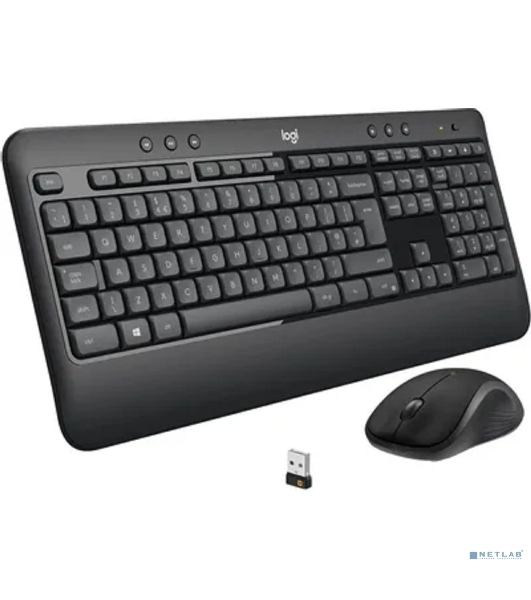 Комплект клавиатура+мышь Logitech MK540 Advanced беспроводной, USB, 1000 DPI, чёрный
