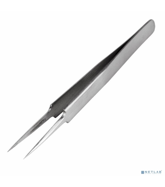 Пинцет прямой с закругленными кончиками Rexant 125 мм (блистер)