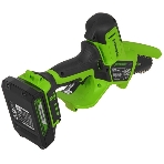 Цепная мини пила GreenWorks G24MCS10K2 аккумуляторная, 24v, 10 см, c АКБ 2АЧ и ЗУ (2008207UA), фото14
