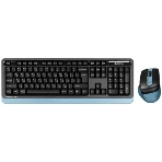 Комплект клавиатура+мышь A4Tech FStyler FG1035 беспроводной, USB, 2000 DPI, чёрный/синий, фото2