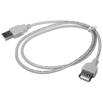 Кабель-удлинитель USB2.0 Cablexpert CC-USB2-AMAF-75CM-N, AM/AF, медь, Pro, 75 см, серый, пакет, фото5