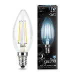 Лампа светодиодная филаментная Gauss Black Filament 11Вт свеча 4100К E14, фото 1