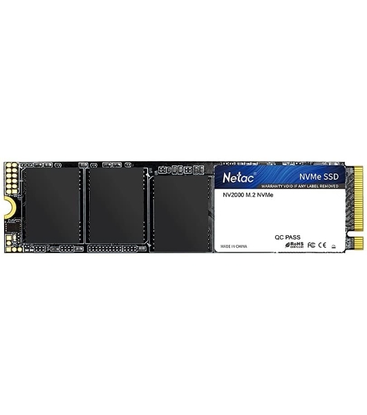 Накопитель SSD Netac NV2000, 256Gb, PCIe 3.0 x4, M.2 2280, NVMe, R/W 2500/1000