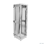 Шкаф телекоммуникационный напольный 42U (600 × 1000) дверь перфорированная, задние двойные перф., фото13