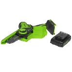 Цепная мини пила GreenWorks G24MCS10K2 аккумуляторная, 24v, 10 см, c АКБ 2АЧ и ЗУ (2008207UA), фото13