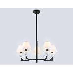 Люстра Ambrella light LH75153/5 BK/FR черный/белый матовый E14*5 max 40W D730*580, фото9