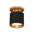 Светильник Ambrella Light XS7402102 SBK/PYG черный песок/золото желтое полированное MR16 GU5.3 (N7929, C7402, N7014), фото4