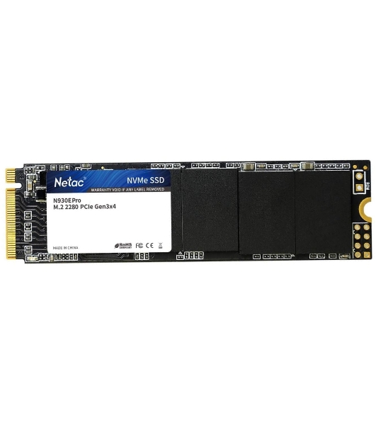 Накопитель SSD Netac N930E Pro, 512Gb, PCIe 3.0 x4, M.2 2280, NVMe, R/W 2080/1700