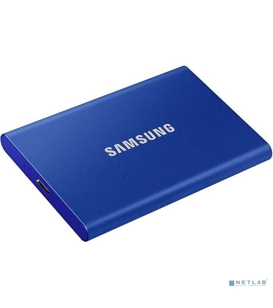 Внешний SSD Samsung T7, 1TB, USB 3.2 Gen 2 Type-C, R/W 1050/1000, синий