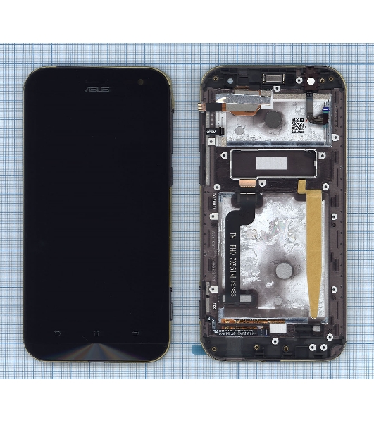 Дисплей для Asus ZX551ML с рамкой, черный
