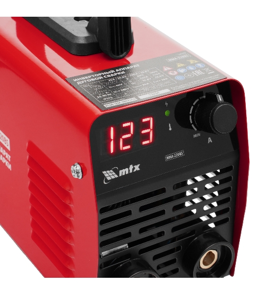 Инверторный аппарат дуговой сварки MTX MMA-220BS, 220 А, ПВ 60%