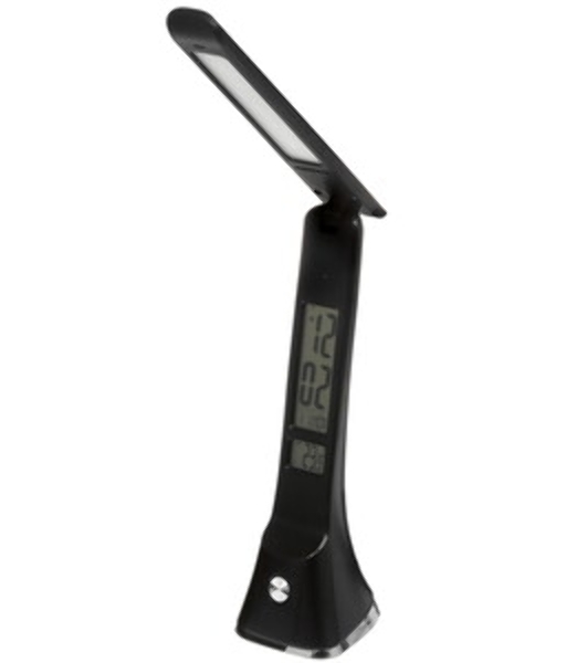 Настольный светильник Ultraflash UF-821 C02 черный (Led, светильник настольный, 7Вт, дисплей, смена цвет.темп, кожа)