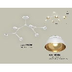 Светильник Ambrella light XB9055101/6 SWH/PYG/CL белый песок/золото желтое полированное/прозрачный GX53 (C9055, N8144), фото 1