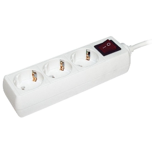 Удлинитель IEK WYP10-16-03-03-ZK-N 3х3 м с заземл. 16А IP20 У03К с выкл. ПВС 3х1