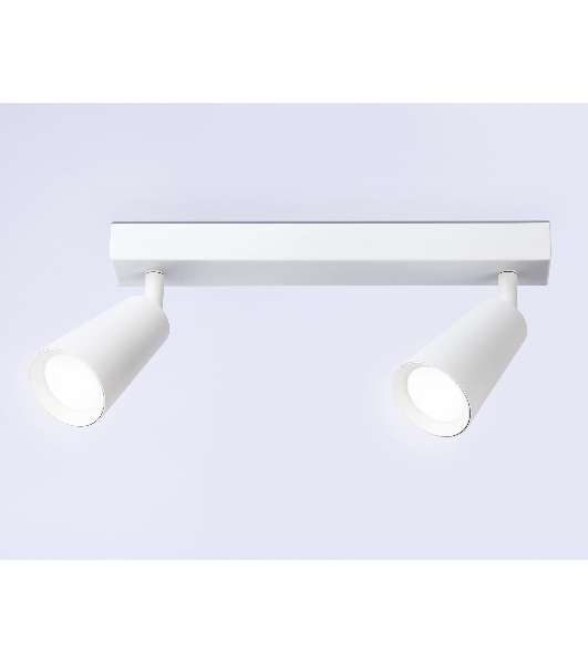 Накладной поворотный спот Ambrella light TA13145/2 WH белый GU10/2 max 12W 295*60*130