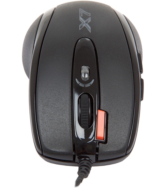 Мышь проводная A4Tech X-710BK черный, 2000 dpi, USB, кнопки - 7