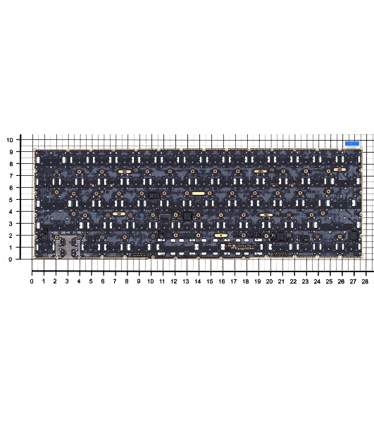 Клавиатура для ноутбука Apple MacBook Pro Retina 13' A1989 15' A1990 2018 плоский Enter черная