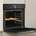 Встраиваемая электрическая духовка Gorenje BFS6148B, объем 77 л, макс. температура 230 градусов, сенсорное/поворотное управление, Wi-Fi, пар (FullSteam), сувид, AirFry, автоматические программы, телескопические направляющие на одном уровне, термощуп, динамическая система охлаждения, многоуровневое приготовление, PerfectGrill, энергоэффективность А+, черный, фото9
