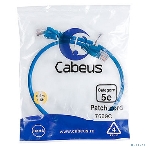 Шнур комм. Cabeus, кат. 5е, неэкр., U/UTP, RJ45/RJ45, PVC, AWG24, 0.5м, синий, фото2