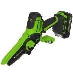 Цепная мини пила GreenWorks G24MCS10K2 аккумуляторная, 24v, 10 см, c АКБ 2АЧ и ЗУ (2008207UA), фото10