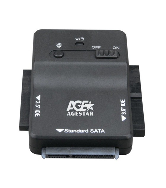 Адаптер-переходник AgeStar для HDD 2.5'/3.5' 3FBCP1 черный